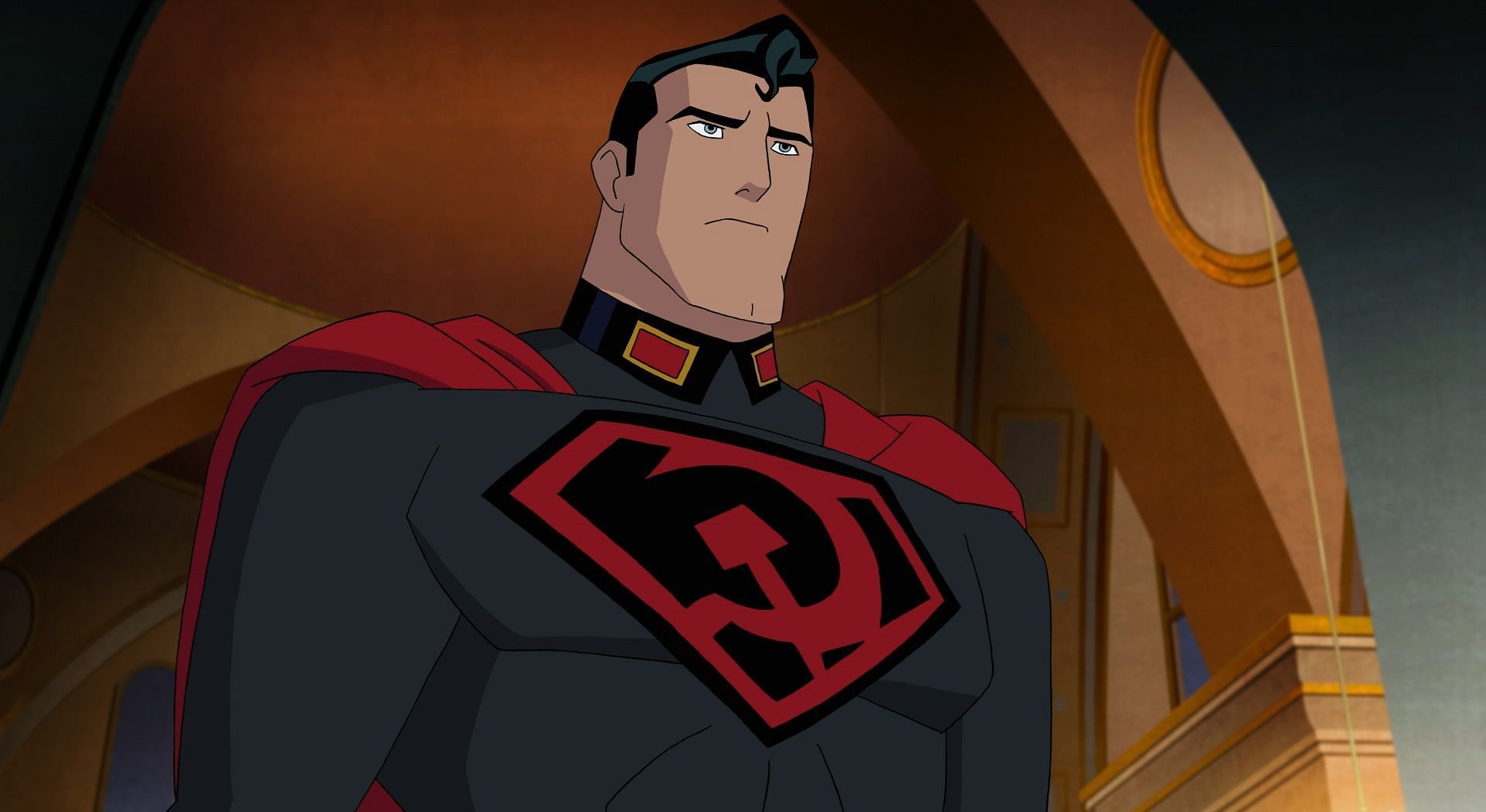 The Man of Tomorrow powerless and humiliated in front of Luthor, the dictator of the Soviet Union (Image via DC Animation)